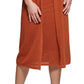 Calvin Klein Women's Mesh Knit Duster Cardigan Brown Size Small