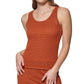 Calvin Klein Women's Mesh Knit Tank Brown Size Small