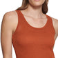 Calvin Klein Women's Mesh Knit Tank Brown Size Small