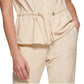 Calvin Klein Women's Short Sleeve Drawstring Waist Jacket Brown