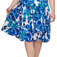 Calvin Klein Women's Floral Print Dress Blue Size Petite Small