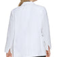 Calvin Klein Women's Open Front Shawl Collar Blazer White Size 18W