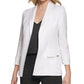Calvin Klein Women's Open Front Linen Jacket White Size 6