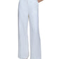 Calvin Klein Women's High Rise Wide Leg Pants White Size 12Petite
