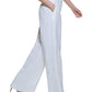 Calvin Klein Women's High Rise Wide Leg Pants White Size 8 Petite