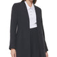 Calvin Klein Women's Open Front Long Blazer Blue Size 4Petite