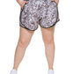Calvin Klein Women's Printed Running Shorts Beige Size 3X