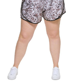 Calvin Klein Women's Printed Running Shorts Beige Size 3X