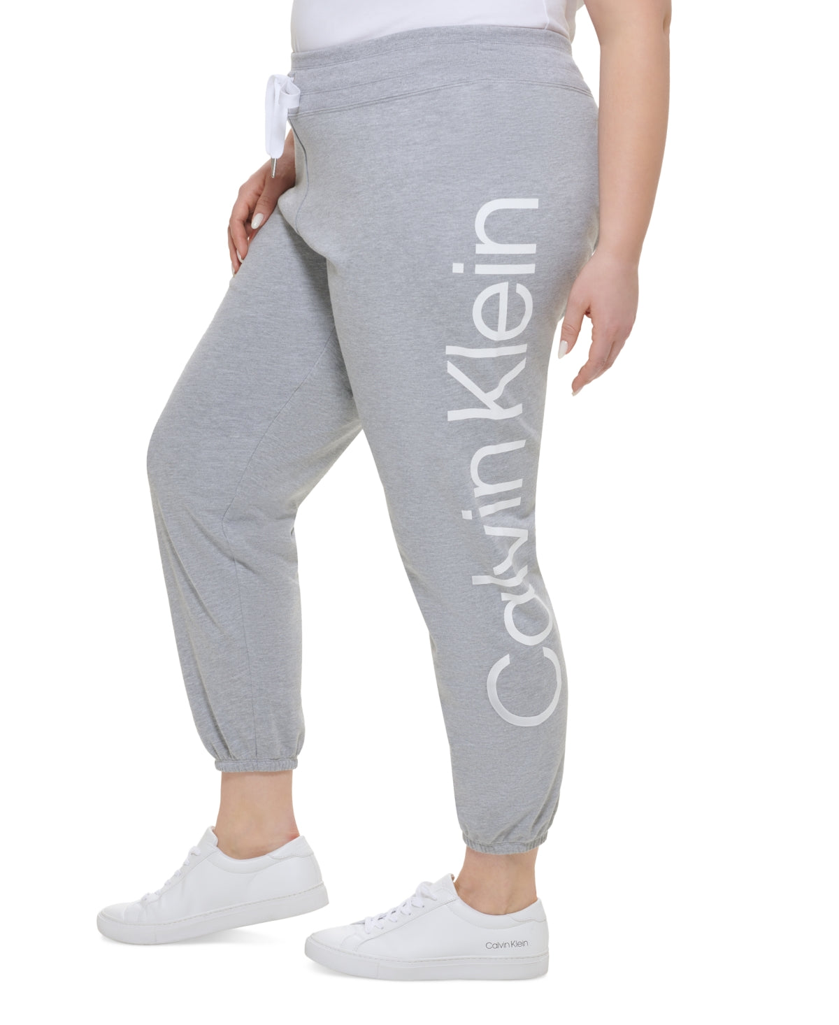Calvin Klein Women's Logo Jogger Pants Gray Size 2X