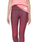 Calvin Klein Women's Printed High Rise 7/8 Leggings Orange Size Large