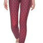 Calvin Klein Women's Printed High Rise 7/8 Leggings Orange Size Large