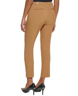 Calvin Klein Women's Highline Textured Pants Brown Size 6 Petite