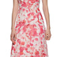 Calvin Klein Women's Floral Strappy Back Gown Pink Size 4