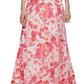 Calvin Klein Women's Floral Strappy Back Gown Pink Size 4