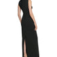 Calvin Klein Women's Scuba Crepe Knot Front Gown Black Size 4