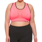Calvin Klein Women's Reversible Medium Impact Sports Bra Orange Size 3X