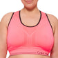 Calvin Klein Women's Reversible Medium Impact Sports Bra Orange Size 3X