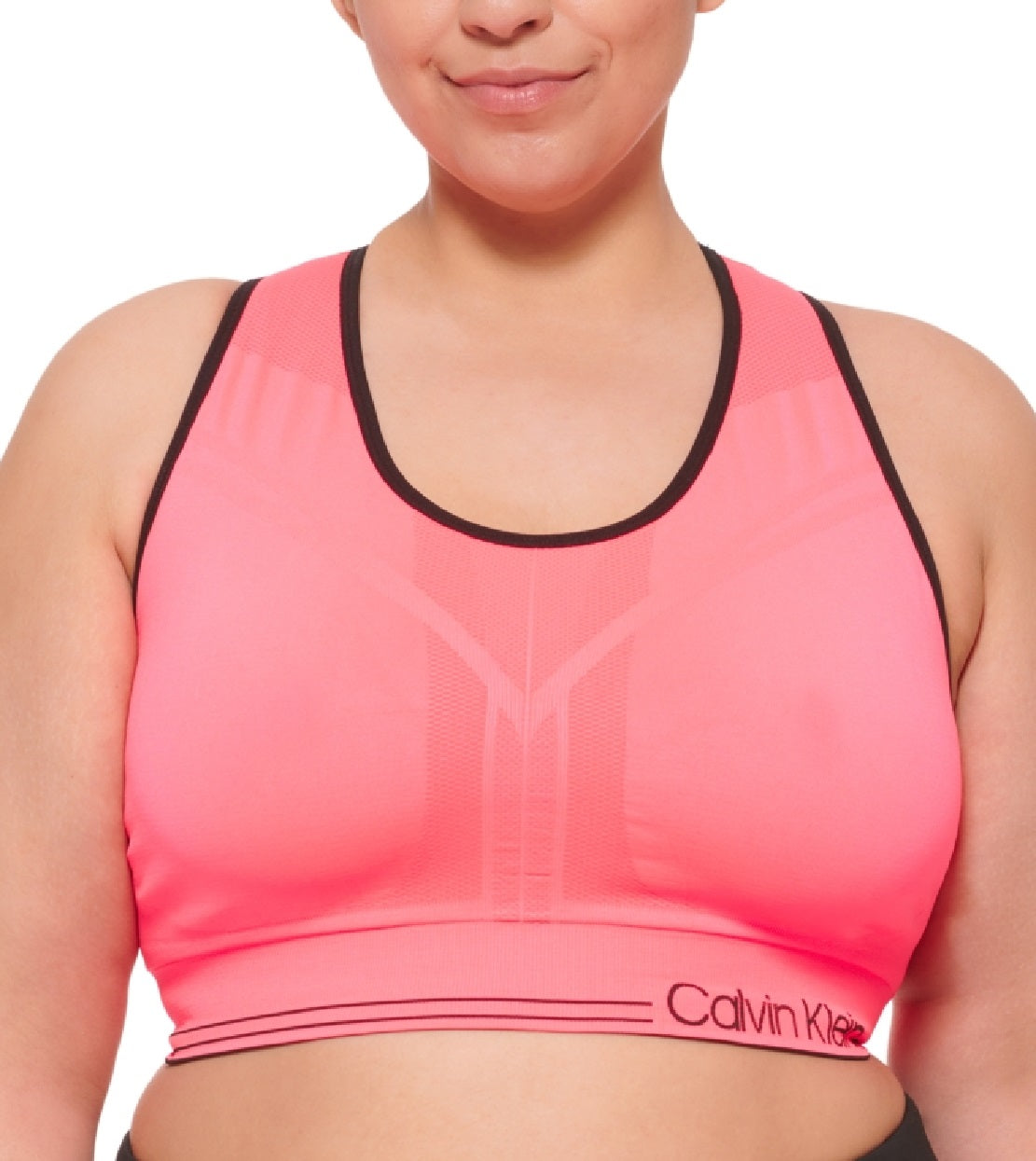 Calvin Klein Women's Reversible Medium Impact Sports Bra Orange Size 3X