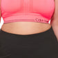 Calvin Klein Women's Reversible Medium Impact Sports Bra Orange Size 3X