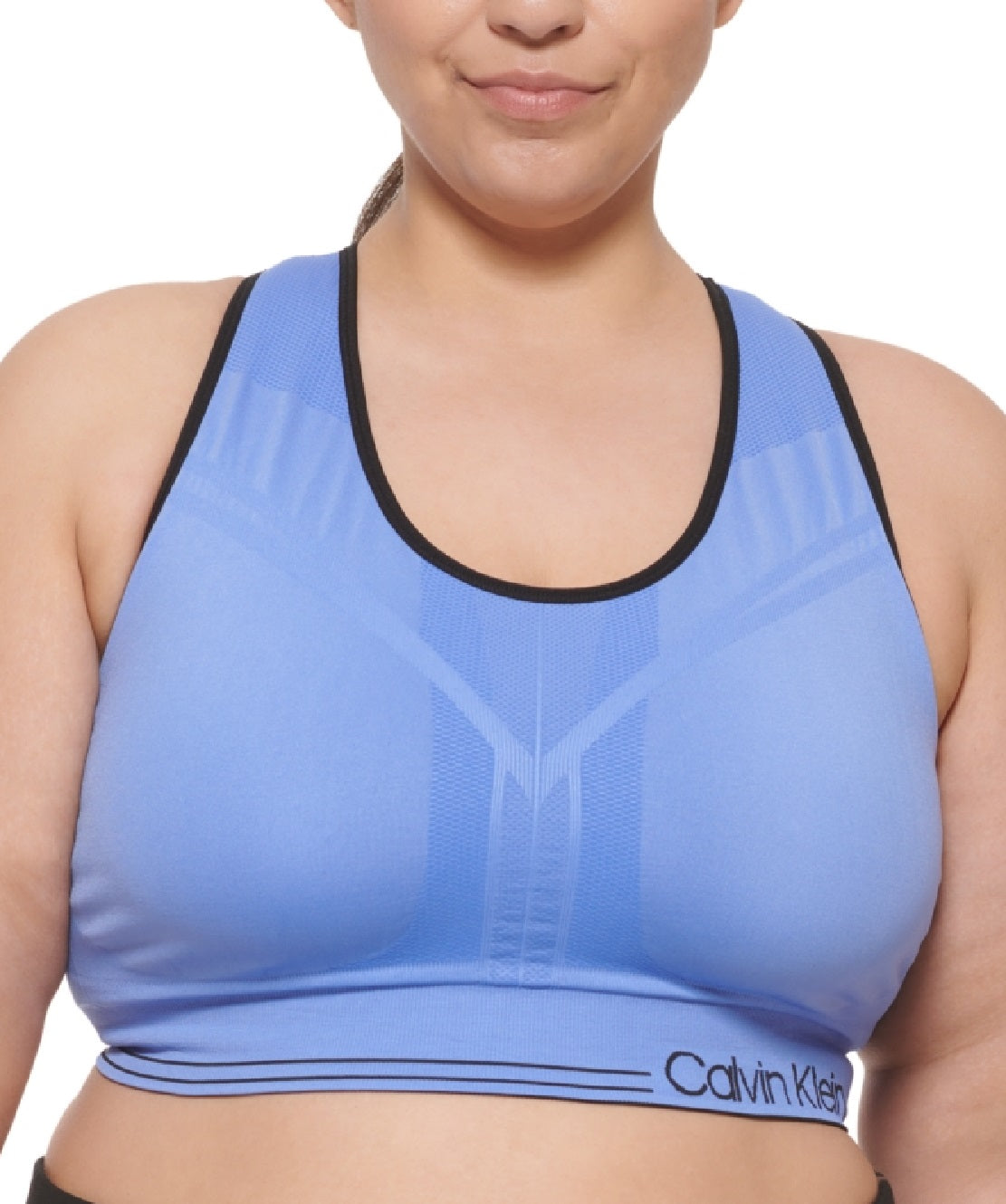 Calvin Klein Women's Reversible Medium Impact Sports Bra Purple Size 3X