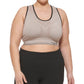 Calvin Klein Women's Reversible Medium Impact Sports Bra Brown Size 3X