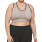 Calvin Klein Women's Moisture Wicking Reversible Sports Bra Brown Size 1X