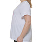 Calvin Klein Women's Triple Logo T Shirt White Size 1X