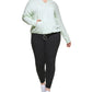 Calvin Klein Women's Hooded T-Shirt Green Size 2X
