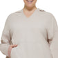 Calvin Klein Women's Performance Plus Hooded T-Shirt Beige Size 2X