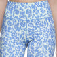 Calvin Klein Women's Printed High Waist Bike Shorts Purple Size Medium