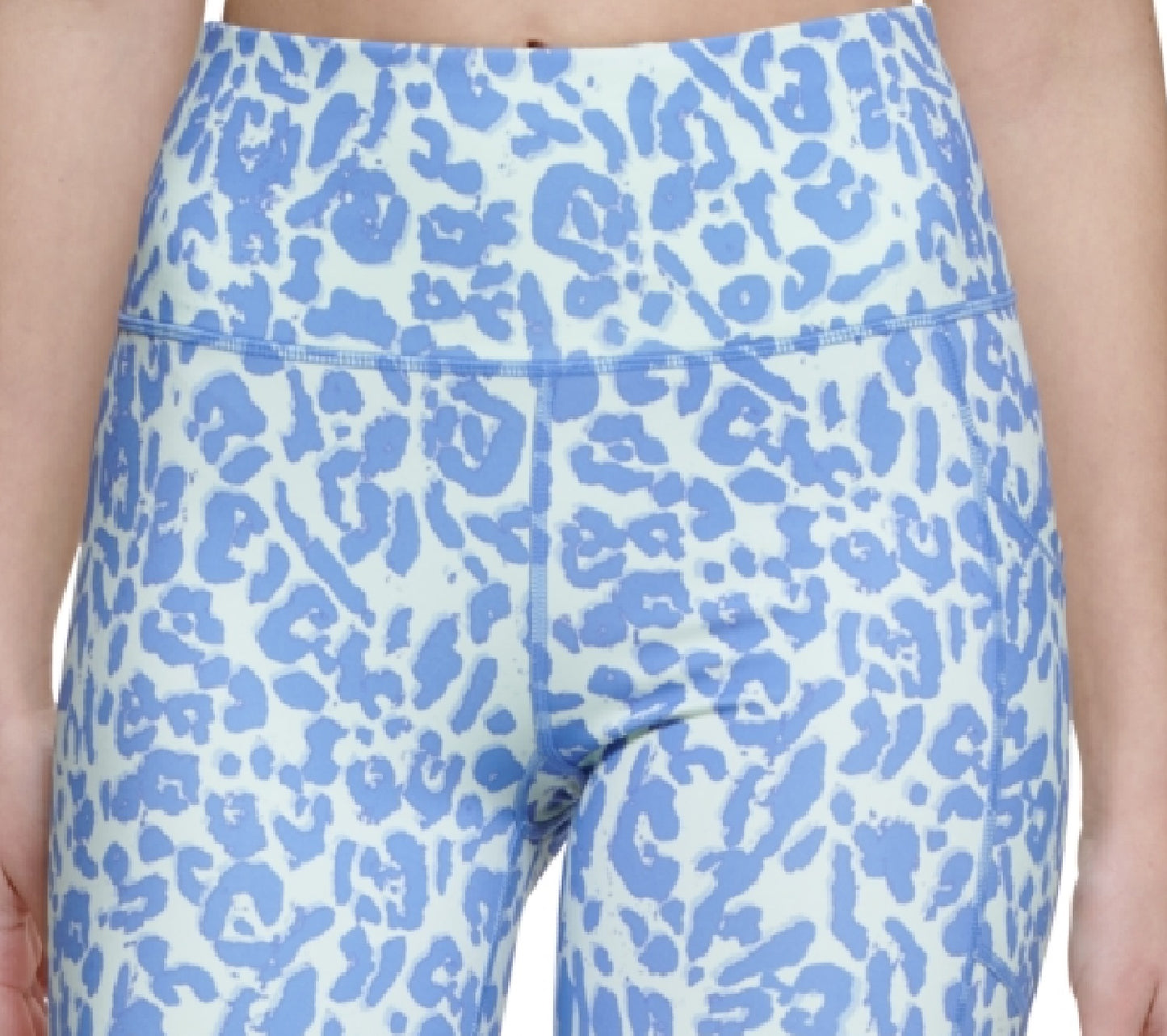 Calvin Klein Women's Printed High Waist Bike Shorts Purple Size Medium