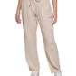 Calvin Klein Women's Cotton Crepe Straight Fit Pants Brown Size Petite Large