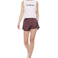 Calvin Klein Women's Performance Printed Shorts Purple Size Large