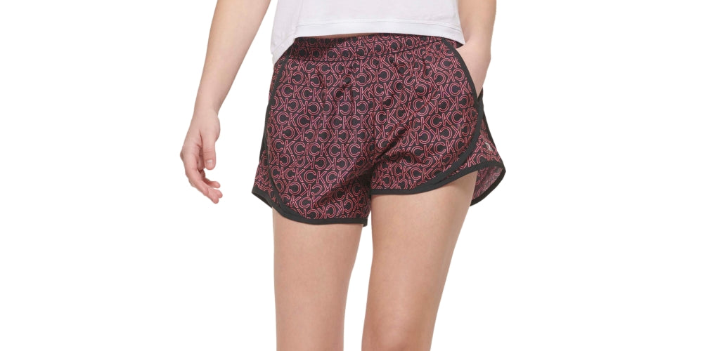 Calvin Klein Women's Performance Printed Shorts Purple Size Large