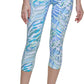 Calvin Klein Women's Cropped High Waist Leggings Green Size X-Small