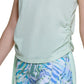 Calvin Klein Women's Ruched Side Tie Tank Top Green Size Small