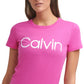 Calvin Klein Women's Logo T-Shirt Pink