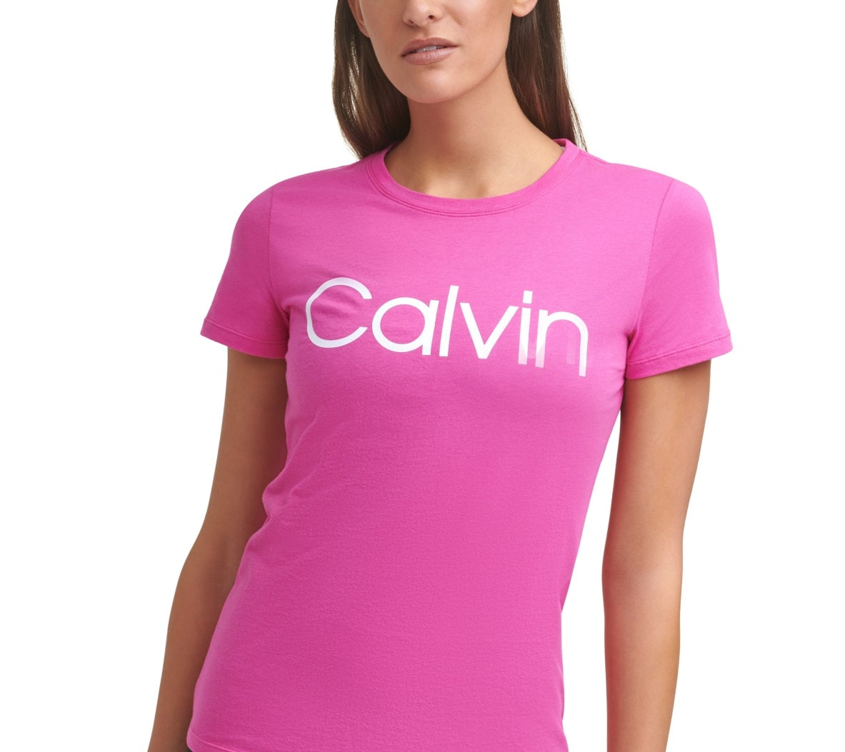 Calvin Klein Women's Logo T-Shirt Pink