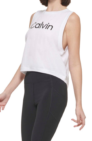 Calvin Klein Women's Muscle Tank White Size Small