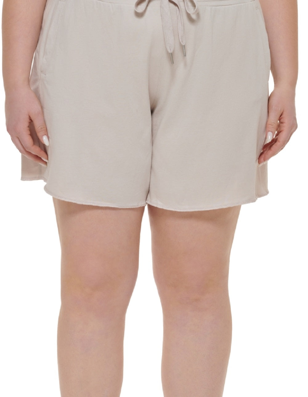 Calvin Klein Women's High Waist Cotton Shorts Brown Size 1X