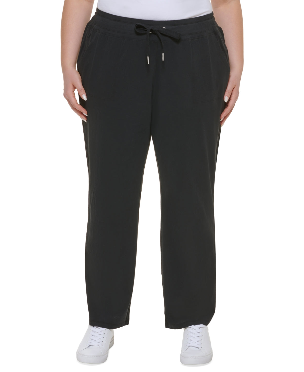 Calvin Klein Women's Drawstring Pants Black Size 3X