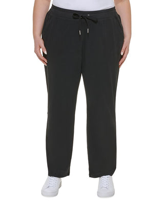 Calvin Klein Women's Drawstring Pants Black Size 1X