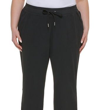 Calvin Klein Women's Drawstring Pants Black Size 1X