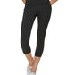 Calvin Klein Women's Super High Waist Cropped Tights Black Size Large