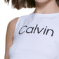 Calvin Klein Women's Cropped Tank Top White Size X-Large
