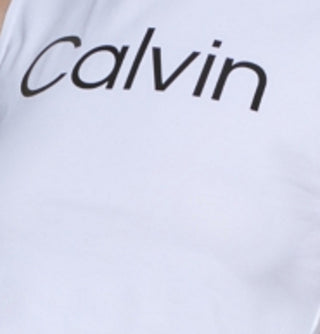 Calvin Klein Women's Cropped Tank Top White Size Medium