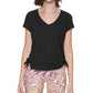 Calvin Klein Women's Ruched Top Black Size X-Large