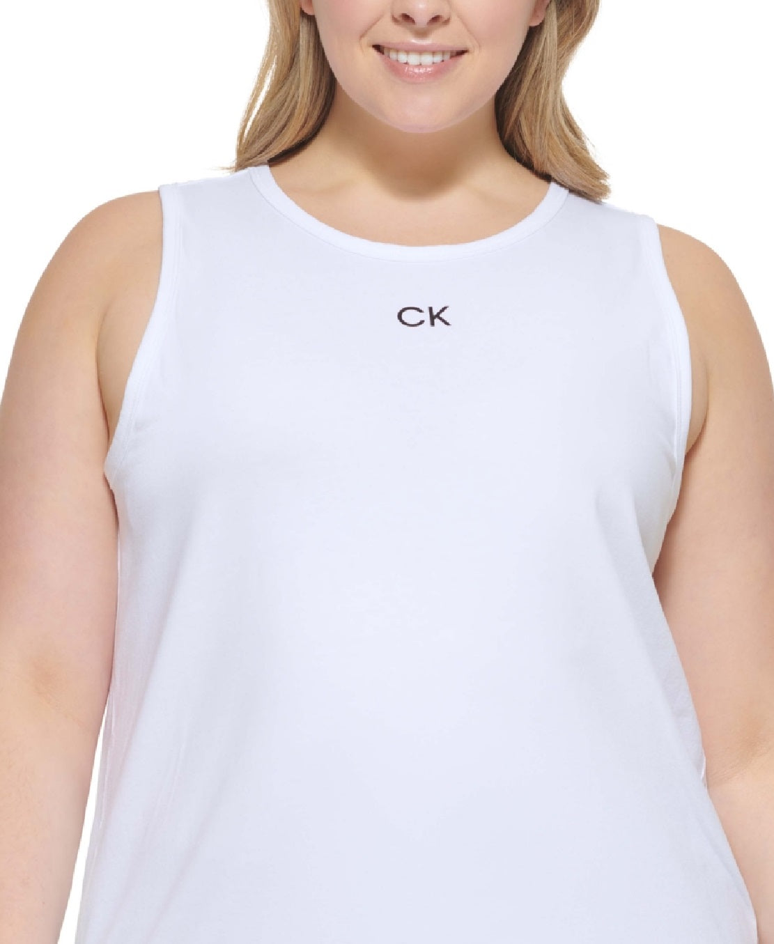 Calvin Klein Women's Fitness Workout Tank Top White Size 1X