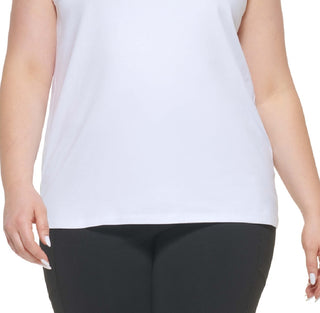 Calvin Klein Women's Fitness Workout Tank Top White Size 1X