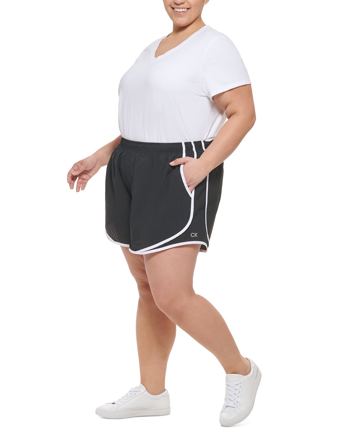 Calvin Klein Women's Running Shorts Black Size 2X